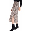 image:imageLYANER Womens Leopard Print Side Split High Waist Zipper Midi SkirtCoffee