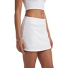 image:imageLYANER Womens Low Waist Side Zipper Y2k Mini Skorts Skirts with ShortsWhite
