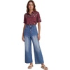 image:imageLYANER Womens Mid Rise Straight Leg Vintage Denim Jeans with PocketsBlue