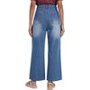 image:imageLYANER Womens Mid Rise Straight Leg Vintage Denim Jeans with PocketsBlue