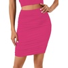 image:imageLYANER Womens Mini Skirt High Waist Ruched Bodycon Skirts Sexy Double Lined Mesh Short SkirtRoseno Mesh