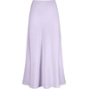 image:imageLYANER Womens Satin Silk High Waist Pleated Flared Bodycon Maxi SkirtLight Purple