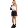 image:imageLYANER Womens Sheer Mesh Lace Mini Skirt Sexy Floral Side Slit Lined Short SkirtBlack