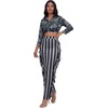 image:imageLYANER Womens Skirt Fringe Side Tassel Elastic Waist Slim Bodycon Long Maxi Pencil Skirts for ClubStripe Gray