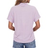 image:imageLYANER Womens Summer High Mock Neck Batwing Short Sleeve Shirt Top Asymmetric Hem Casual BlouseLight Purple