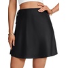 image:imageLYANER Womens Tie Side Wrap High Waist Ruffle A Line Elegant Mini SkirtBlack