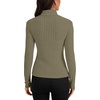 image:imageLYANER Womens Turtleneck Sweaters Long Sleeve Ribbed Knit Fitted Pullover Sweater Soft Thermal Underwear TeeArmy Green