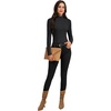 image:imageLYANER Womens Turtleneck Sweaters Long Sleeve Ribbed Knit Fitted Pullover Sweater Soft Thermal Underwear TeeBlack