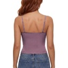 image:imageLYANER Womens V Neck Spaghetti Straps Sleeveless Crop Cami TopsHaze Purple
