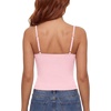 image:imageLYANER Womens V Neck Spaghetti Straps Sleeveless Crop Cami TopsLight Pink