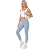image:imageLYANER Womens Wrap High Waisted Butt Lifting Tummy Control Athletic Workout LeggingsDusty Blue