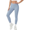 image:imageLYANER Womens Wrap High Waisted Butt Lifting Tummy Control Athletic Workout LeggingsDusty Blue