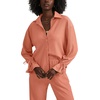 image:imageLYANER Womens 2 Piece Outfits Button Down Long Sleeve Shirt and Wide Leg Pants SetCoral Powder