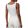 image:imageLYANER Womens Color Block V Neck Sleeveless Slim Fitted Going Out Tank TopsWhite