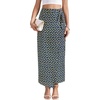 image:imageLYANER Womens Floral Print Wrap High Waisted Zipper Tie Knot Boho Beach Long SkirtRoyal Blue