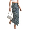 image:imageLYANER Womens Floral Print Wrap High Waisted Zipper Tie Knot Boho Beach Long SkirtRoyal Blue