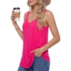 image:imageLYANER Womens Lace Trim V Neck Sleeveless Backless Casual Cami Tank TopsRose
