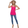 image:imageLYANER Womens Lace Trim V Neck Sleeveless Backless Casual Cami Tank TopsRose