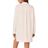 image:imageLYANER Womens Casual Button Down Shirt Dress Collared V Neck Long Sleeve Mini DressesBeige
