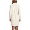 image:imageLYANER Womens Collar V Neck Button Down Shirt Dress Long Sleeve Split Hem Blouse Tunic DressesBeige
