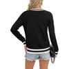 image:imageLYANER Womens Crew Neck Long Sleeve Lightweight Knit Pullover Elegant Sweater ShirtBlack