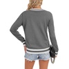 image:imageLYANER Womens Crew Neck Long Sleeve Lightweight Knit Pullover Elegant Sweater ShirtGray