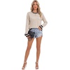 image:imageLYANER Womens Crew Neck Long Sleeve Lightweight Knit Pullover Elegant Sweater ShirtLight Beige