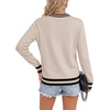 image:imageLYANER Womens Crew Neck Long Sleeve Lightweight Knit Pullover Elegant Sweater ShirtLight Beige