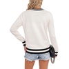 image:imageLYANER Womens Crew Neck Long Sleeve Lightweight Knit Pullover Elegant Sweater ShirtOffwhite