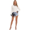 image:imageLYANER Womens Crew Neck Long Sleeve Lightweight Knit Pullover Elegant Sweater ShirtOffwhite