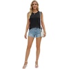 image:imageLYANER Womens Eyelet Sleeveless Tank Top Round Neck Loose Fit Dressy Casual Flowy Shirt BlouseBlack