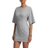 image:imageLYANER Womens Round Neck Half Sleeve Bodycon Cute Casual Mini DressGray