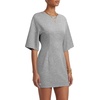 image:imageLYANER Womens Round Neck Half Sleeve Bodycon Cute Casual Mini DressGray