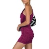 image:imageLYANER Womens Sexy One Shoulder Ruched Sleeveless Bodycon Mini Short DressMulberry