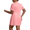 image:imageLYANER Womens Split Shirt Dress Collar Neck Button Down Short Sleeve Sexy Mini Dresses Club OutfitsLight Pink