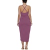 image:imageLYANER Womens Summer V Neck Ruched Wrap Slit Spaghetti Strap Midi Cocktail Wedding Guest DressDusty Purple