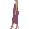 image:imageLYANER Womens Summer V Neck Ruched Wrap Slit Spaghetti Strap Midi Cocktail Wedding Guest DressDusty Purple