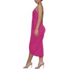 image:imageLYANER Womens Summer V Neck Ruched Wrap Slit Spaghetti Strap Midi Cocktail Wedding Guest DressRose