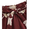 image:imageLYANER Womens 2 Piece Summer Outfits Cami Crop Top and Tropical Floral Shorts SetWine Red
