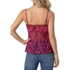 image:imageLYANER Womens Print Sheer Mesh Spaghetti Straps Sleeveless Ruffle Y2k Babydoll Cami TopsRose