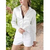 image:imageLYANER Womens Satin Blouse Long Sleeve Silk Button Down Shirts Work Office Dressy TopsWhite