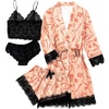 Coral Pink Floral Print