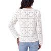 image:imageLYANER Womens Eyelet Lace Round Neck Puff Long Sleeve Dressy Casual Blouse TopsWhite