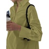 image:imageLYANER Womens V Neck Casual Shirt Dress  Collar Button Down Loose Long Sleeve Mini DressesBean Green