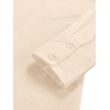 image:imageLYANER Womens V Neck Casual Shirt Dress  Collar Button Down Loose Long Sleeve Mini DressesBeige