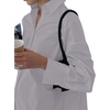 image:imageLYANER Womens V Neck Casual Shirt Dress  Collar Button Down Loose Long Sleeve Mini DressesLight Gray