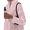 image:imageLYANER Womens V Neck Casual Shirt Dress  Collar Button Down Loose Long Sleeve Mini DressesLight Pink