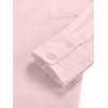 image:imageLYANER Womens V Neck Casual Shirt Dress  Collar Button Down Loose Long Sleeve Mini DressesLight Pink