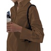 image:imageLYANER Womens V Neck Casual Shirt Dress  Collar Button Down Loose Long Sleeve Mini DressesLight Pure Brown