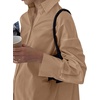 image:imageLYANER Womens V Neck Casual Shirt Dress  Collar Button Down Loose Long Sleeve Mini DressesLight Pure Dark Khaki